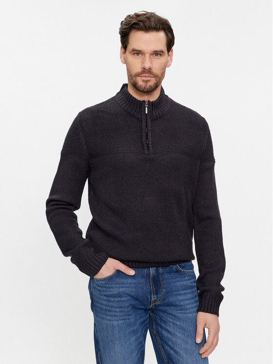 Brave Soul Brave Soul Sveter MK-230DITTON Čierna Regular Fit