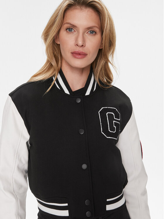 Guess Guess Bundy bomber W4RL56 KCD20 Čierna Relaxed Fit