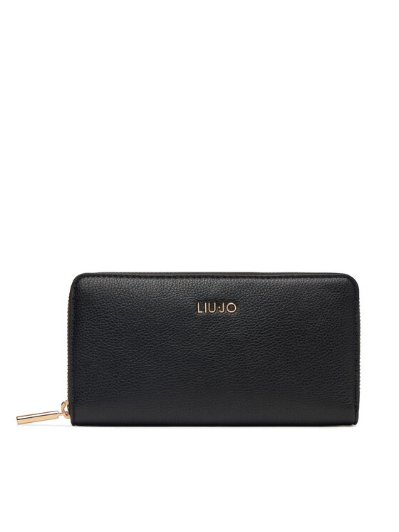 Liu Jo Portafoglio grande da donna XL Zip Around AA5155 E0058 Nero, taglia : 00
