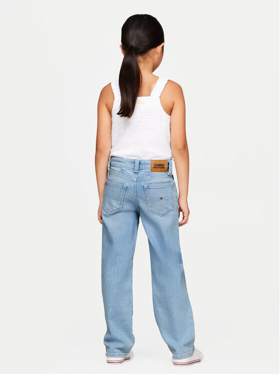 Tommy Hilfiger Tommy Hilfiger Jeans hlače KG0KG07844 Modra Straight Fit