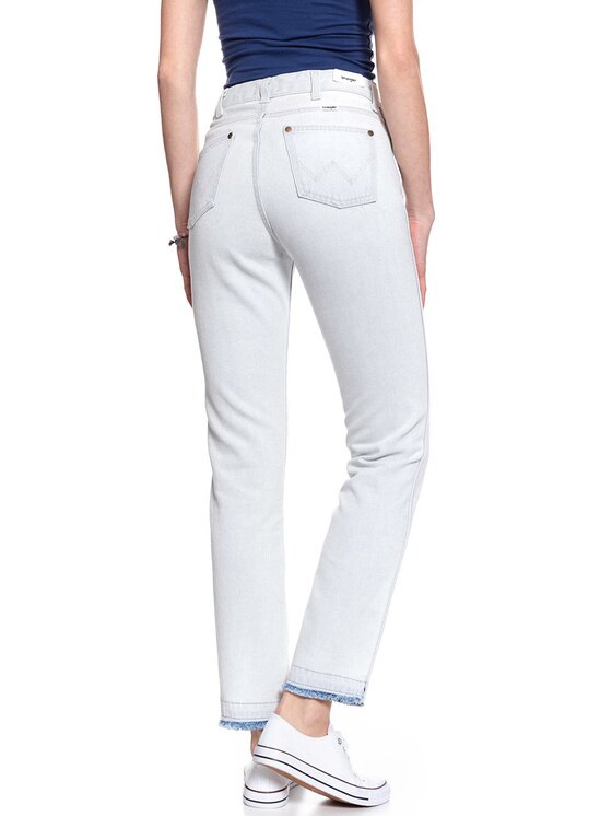 Wrangler Wrangler Jeansy RETRO SLIM Biały Skinny Fit