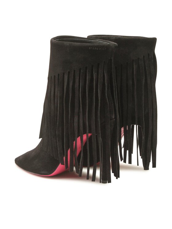 PINKO PINKO Καουμπόικες Μπότες & Μποτάκια Olympe Tronchetto PE 23 BKJS1 100573 A0N8 Μαύρο