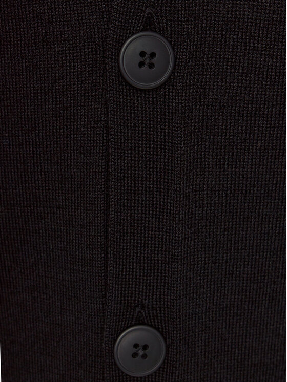 Sisley Sisley Strickjacke 11BAS600J Schwarz Regular Fit