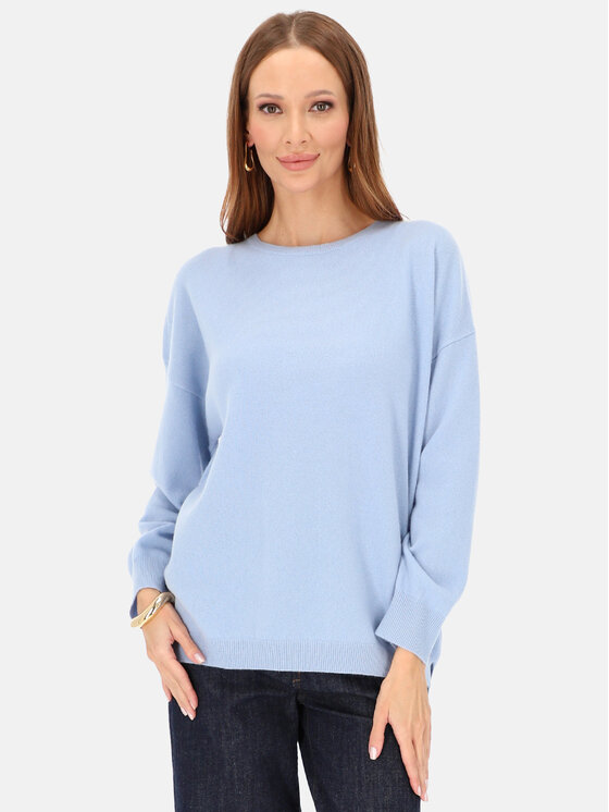 L’AF L’AF Sweter Frankie Niebieski Regular Fit