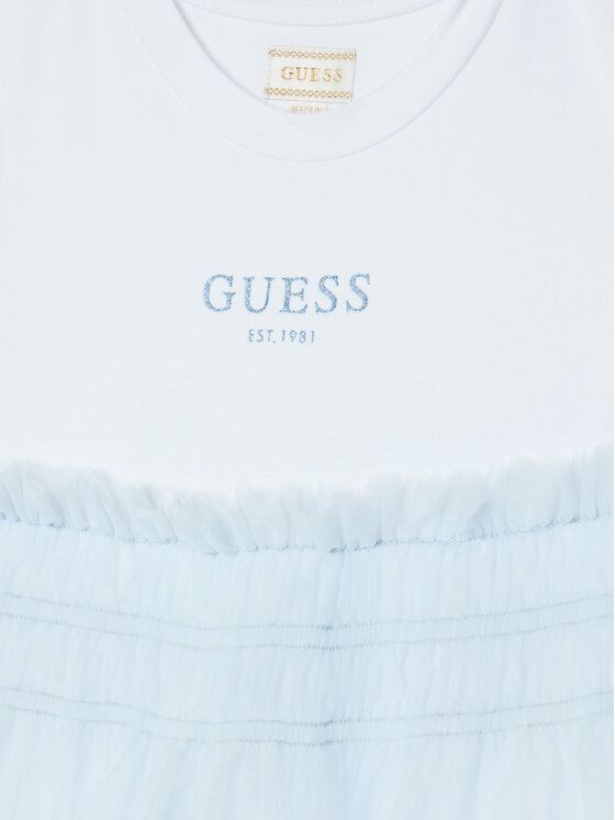 Guess Guess Vestito da giorno K5RK14 K6YW0 Bianco Regular Fit