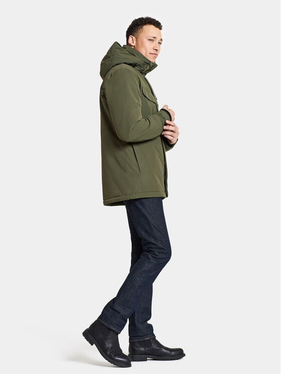 Didriksons Didriksons Žieminė striukė Stefan Usx Jkt 505041 Žalia Regular Fit