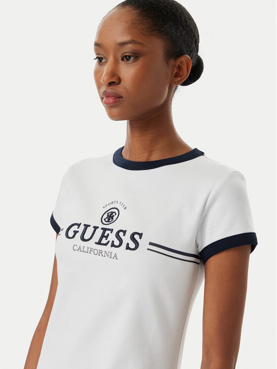 Guess Guess Igapäevane kleit V6GK05 K2988 Valge Regular Fit