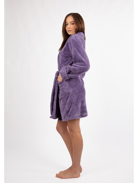 DKaren Lingerie DKaren Lingerie Szlafrok Eliza Krótka Fioletowy