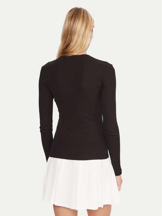 Lacoste Lacoste Μπλουζάκι TF1692 Μαύρο Slim Fit