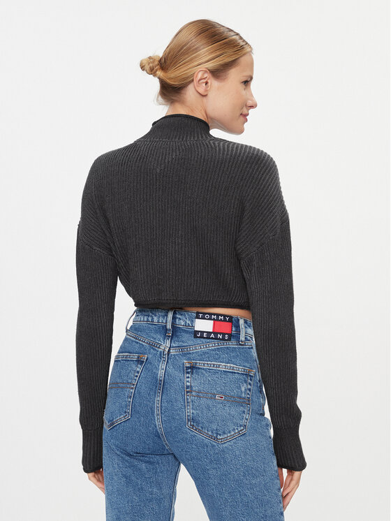 Tommy Jeans Tommy Jeans Sweter Badge DW0DW16519 Czarny Regular Fit