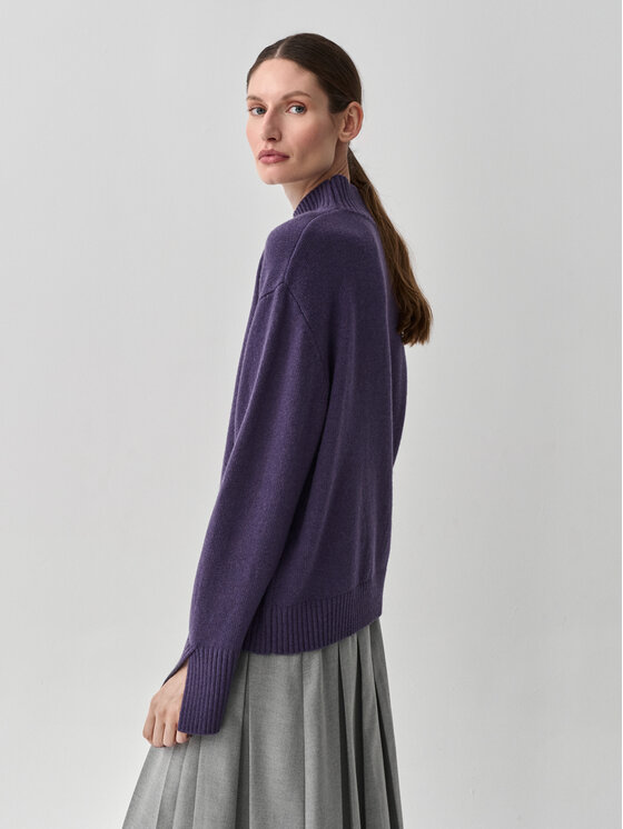 TATUUM TATUUM Sweter LINER 2 Fioletowy Classic Fit