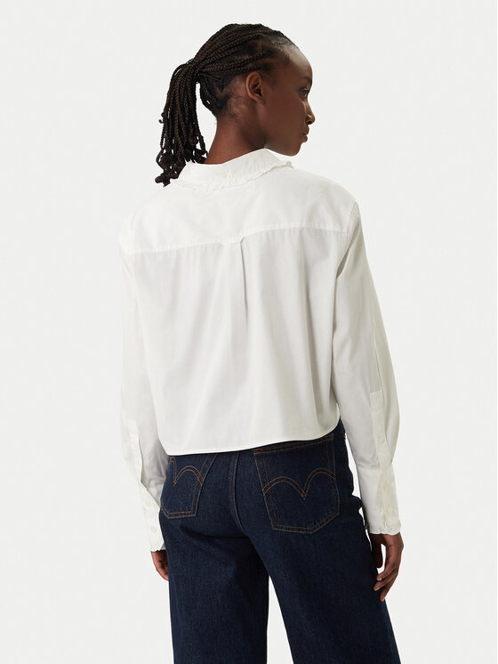 Tommy Jeans Tommy Jeans Риза DW0DW22767 Бял Relaxed Fit