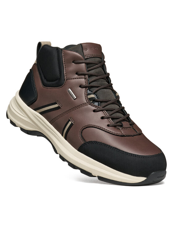 Geox Geox Schnürschuhe U Senales B Abx U66M2A 000BC C6005 Dunkelbraun