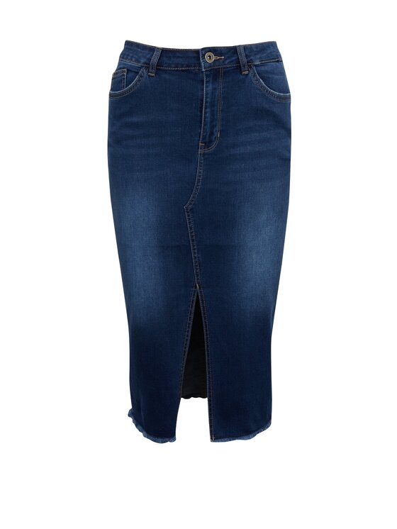 Orsay Orsay Spódnica jeansowa 710319548000__40 Niebieski Regular Fit