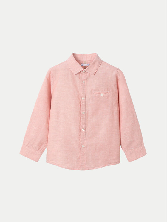 Mayoral Mayoral Camicia 3121 Arancione Regular Fit
