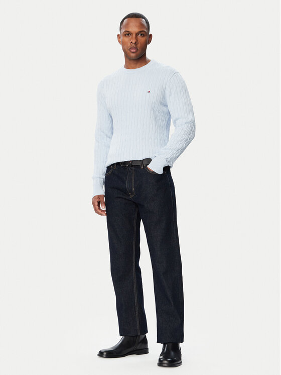 Tommy Hilfiger Tommy Hilfiger Πουλόβερ Classic MW0MW33132 Ανοιχτό μπλε Regular Fit
