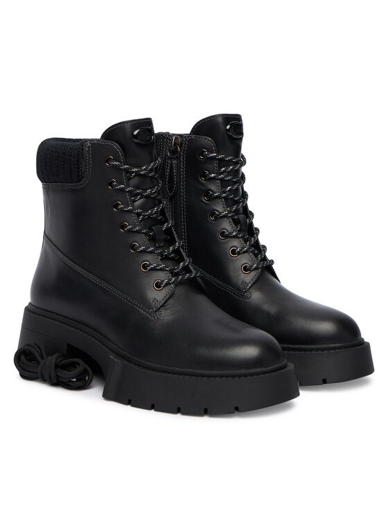 Coach Coach Schnürschuhe Leah Platform CCH88 Schwarz