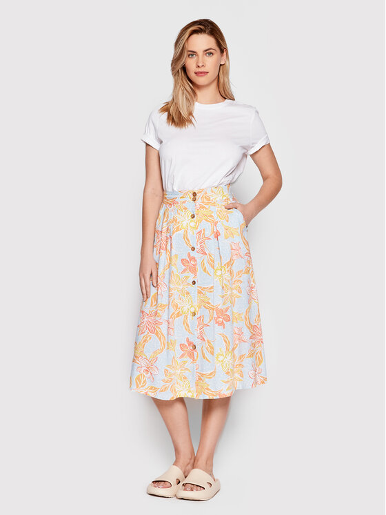 Roxy Roxy Midi krilo Night Time ERJWK03121 Pisana Regular Fit