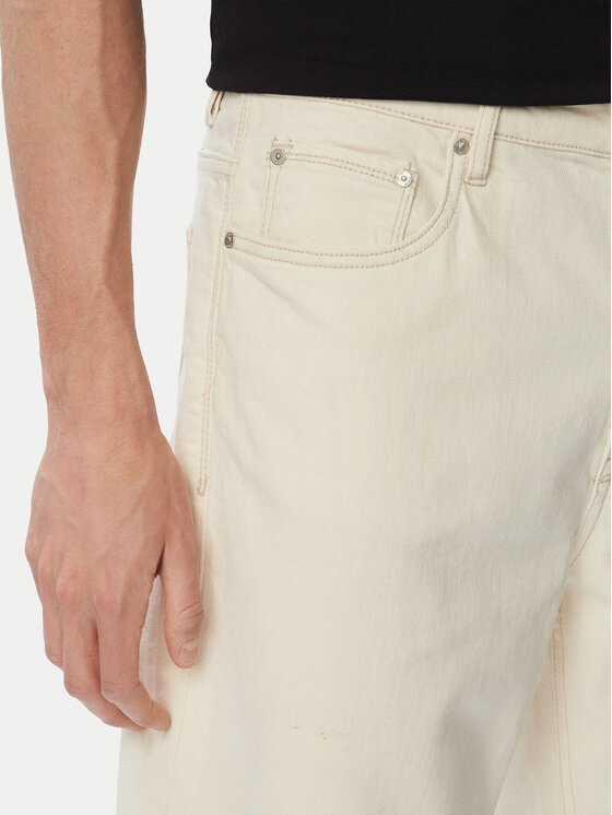 Guess Guess Jeans kratke hlače M6GDVB D1097 Kremna Relaxed Fit