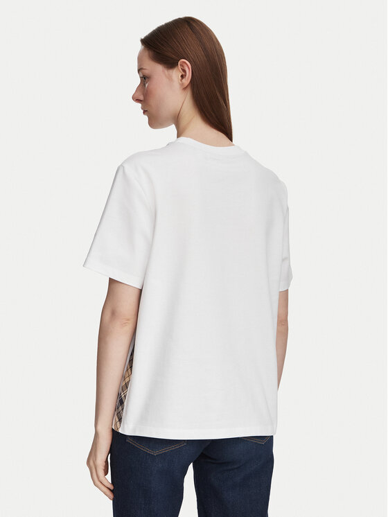 Barbour Barbour T-shirt Fawne LML0938WH11 Bianco Regular Fit