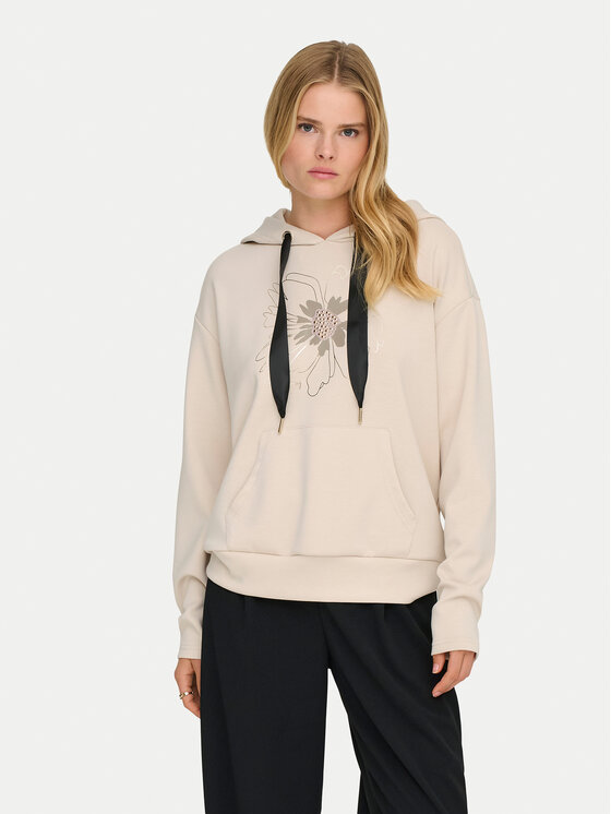 ONLY ONLY Felpa Fancy 15370578 Beige Regular Fit