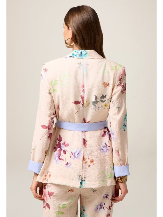 Oltre Oltre Giacca di transizione R010R002376N0R2 Rosa Regular Fit