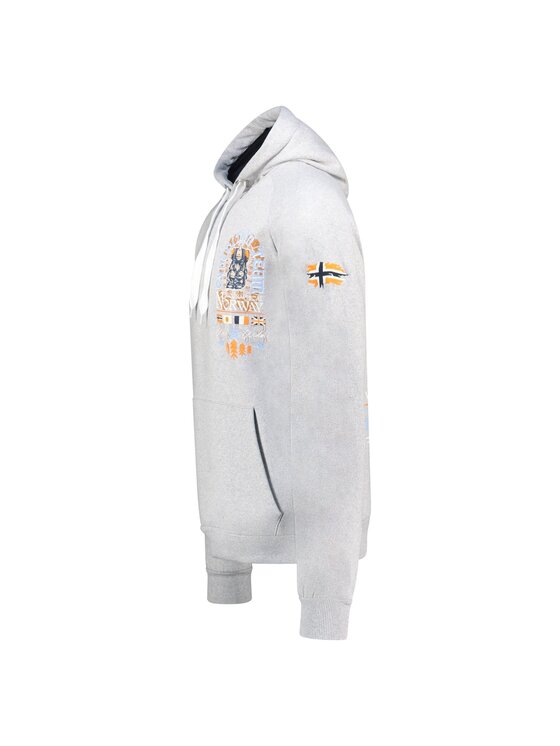 Geographical Norway Geographical Norway Bluza WZ3016H/GN-Blended Grey Szary Regular Fit