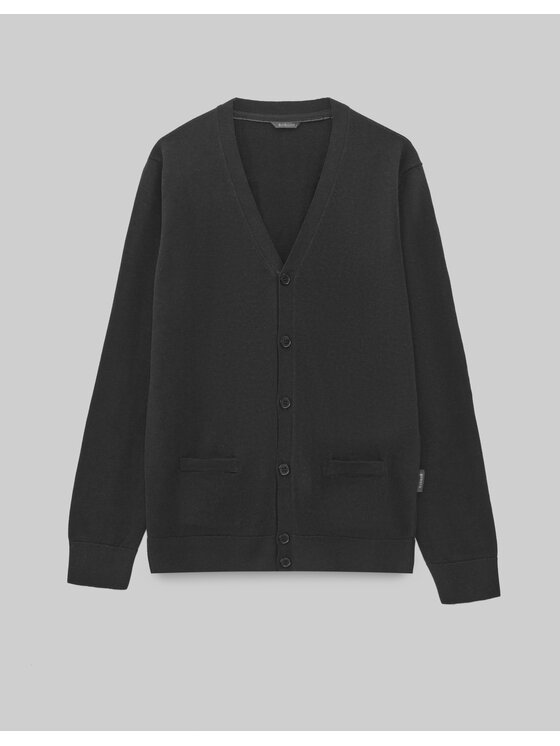 Borgio Borgio Kardigan cardano Czarny Classic Fit