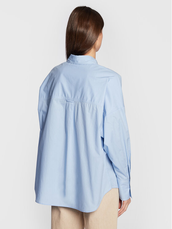 United Colors Of Benetton United Colors Of Benetton Krekls 5FCGDQ02F Gaiši zils Relaxed Fit