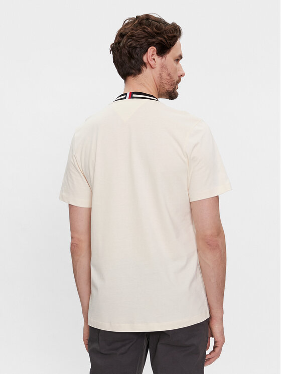 Tommy Hilfiger Tommy Hilfiger Tričko Laurel MW0MW33681 Béžová Regular Fit