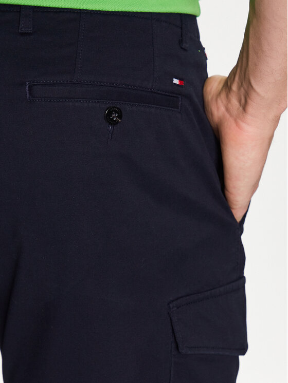 Tommy Hilfiger Tommy Hilfiger Pantaloncini di tessuto John Cargo 1985 MW0MW31244 Blu scuro Regular Fit