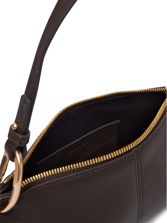 Calvin Klein Calvin Klein Käekott Slouchy Leather Small Conv Bag LV04F3659G Pruun
