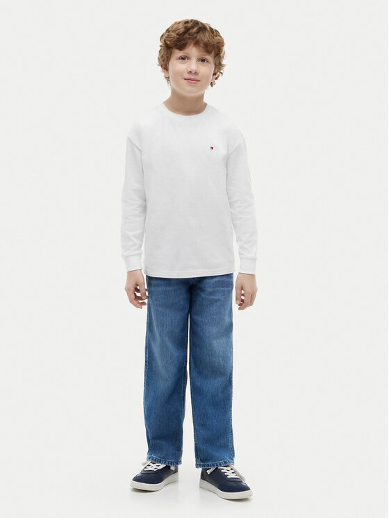 Tommy Hilfiger Tommy Hilfiger Блуза Essential KB0KB09846 Бял Regular Fit