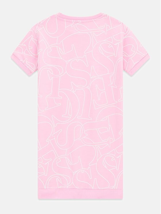 Guess Kids Guess Kids Sukienka codzienna 183838 Różowy Classic Fit