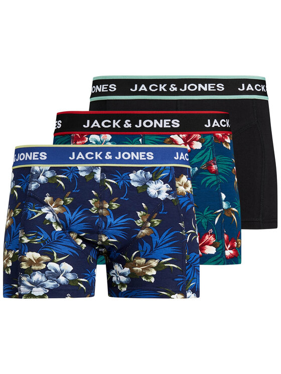 Jack&Jones Jack&Jones Set od 3 para bokserica Flower 12171253 Šarena