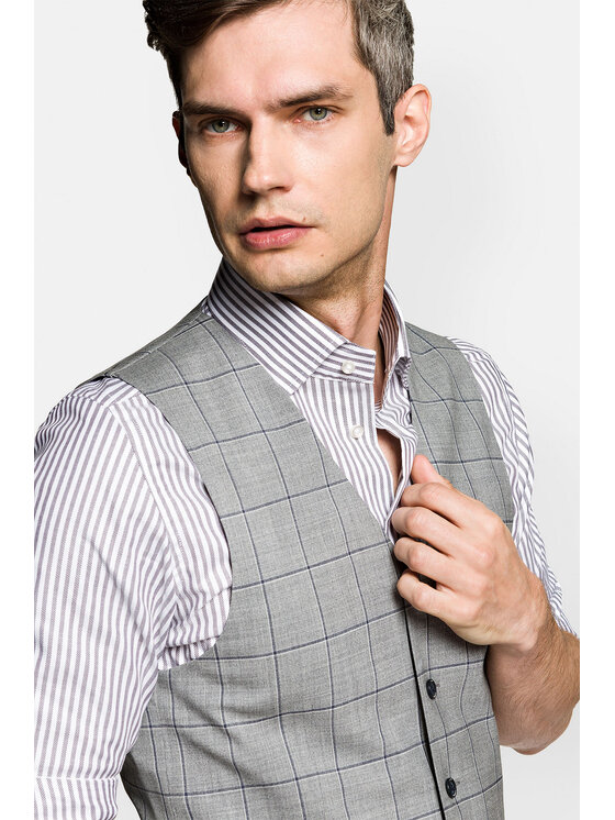 Lancerto Lancerto Kamizelka KA073121000003 Szary Regular Fit