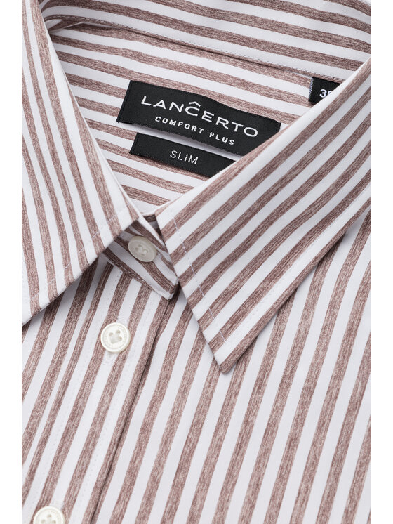 Lancerto Lancerto Koszula Rina Slim KO073126000023 Beżowy Slim Fit
