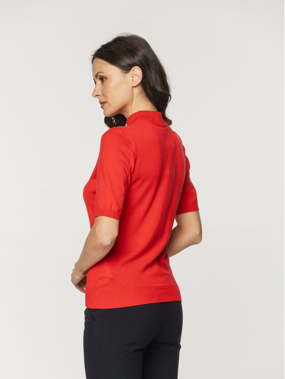 Willsoor Willsoor Sweter 88449 Czerwony Close Fit