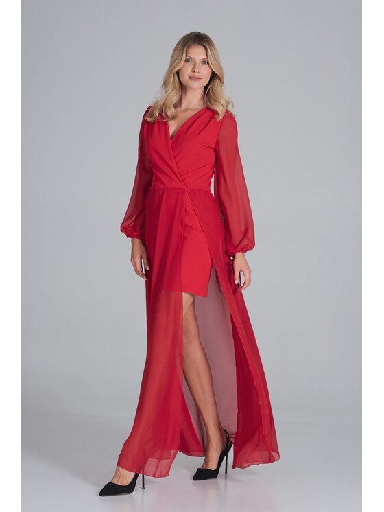 FIGL FIGLFIGL Vestito M850 Rosso Regular Fit