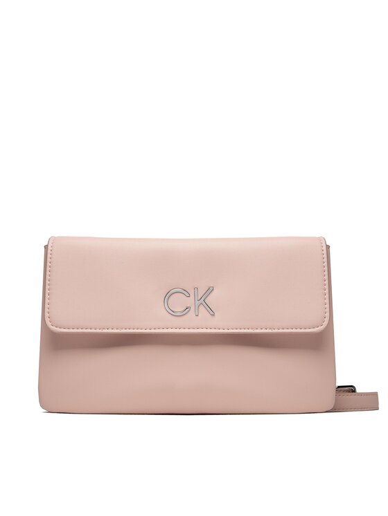 Zdjęcia - Torebka damska Calvin Klein Torebka Re-Lock Dbl Xbody W/Flap K60K609620 Różowy 