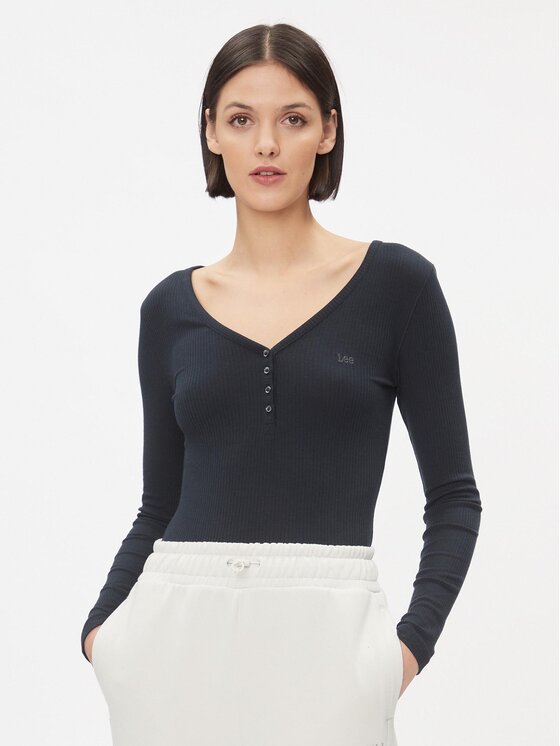 Lee Lee Blúz 112341572 Fekete Slim Fit