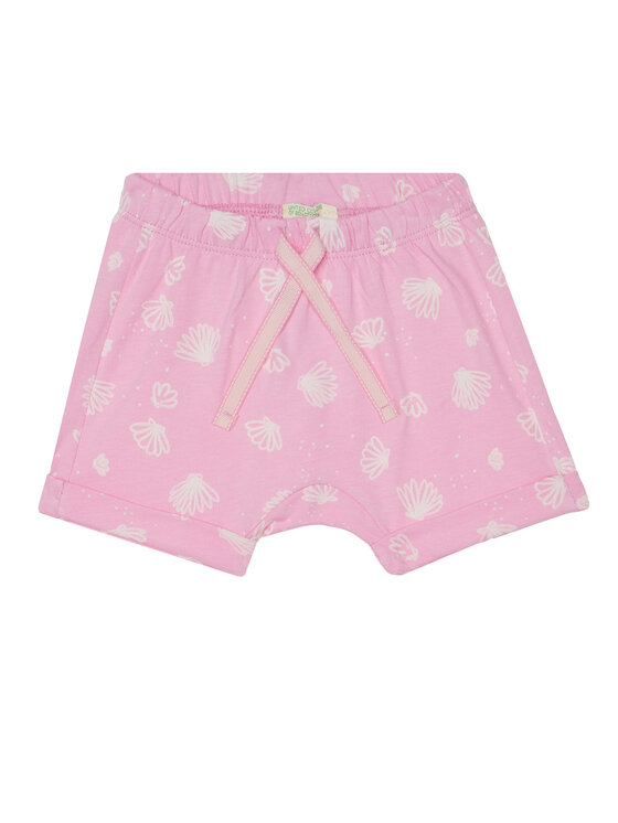 United Colors Of Benetton United Colors Of Benetton Set majica i hlače 35ZEAK013 Ružičasta Regular Fit
