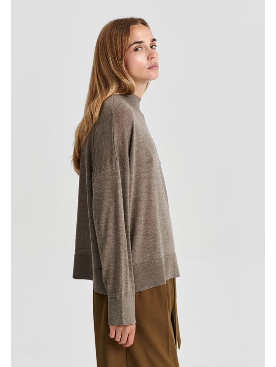 TATUUM TATUUM Sweter AMI Brązowy Classic Fit