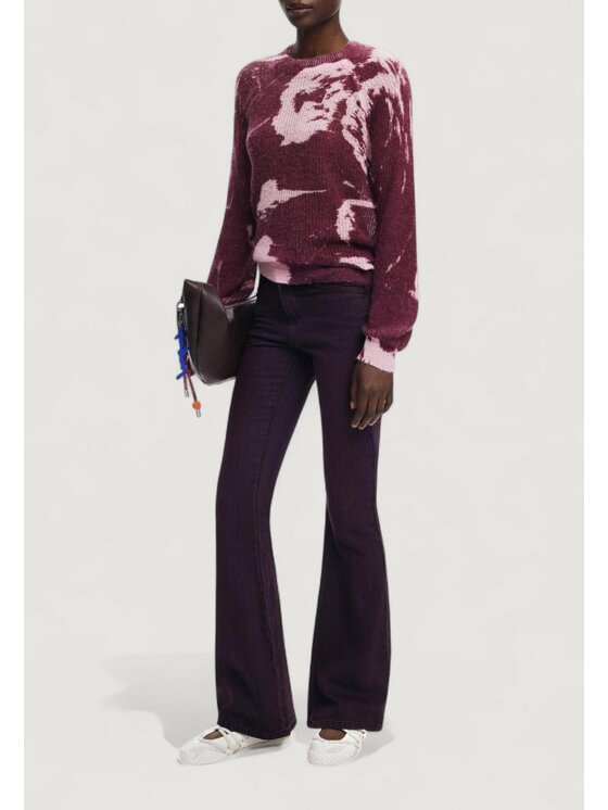 Desigual Desigual Πουλόβερ JERS_HYDER Κόκκινο Casual Fit