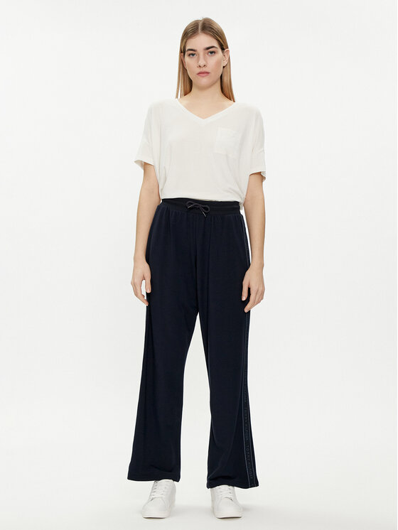Tommy Hilfiger Tommy Hilfiger Spodnie dresowe UW0UW04771 Granatowy Relaxed Fit
