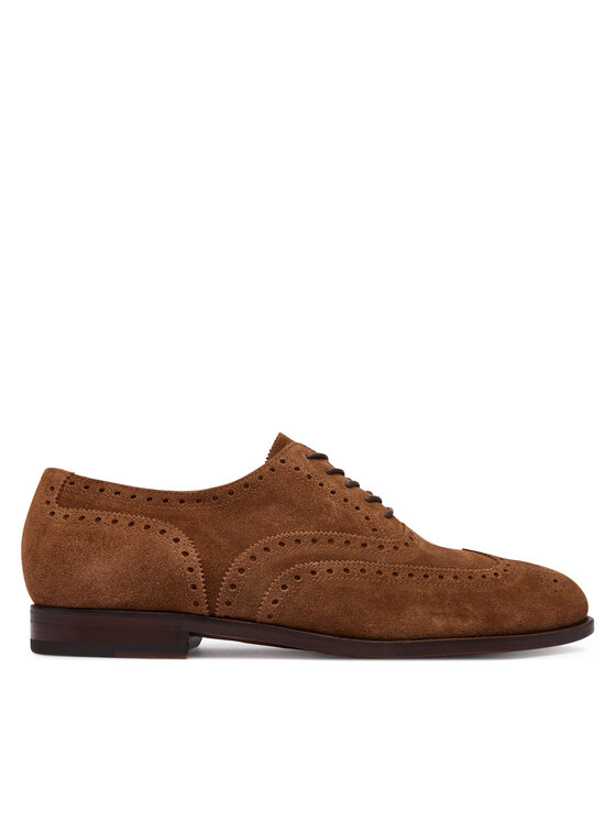 Polo Ralph Lauren Polo Ralph Lauren Półbuty Owen Wingtip 811P15884002 Brązowy jasny