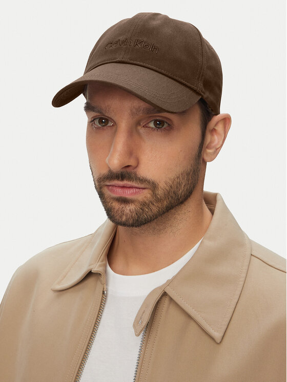 Calvin Klein Calvin Klein Cepure ar nagu Logo Embroidery Baseball Cap Asi LV04D5013G Brūns