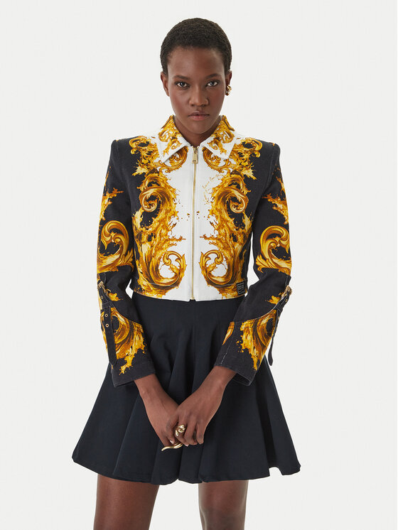 Versace Jeans Couture Versace Jeans Couture Prijelazna jakna 80HAVP00 CP009 Crna Loose Fit