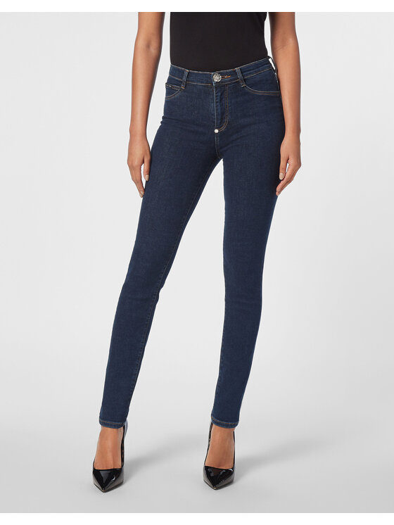 PHILIPP PLEIN PHILIPP PLEIN Jeansy 20199 Světle modrá Jegging Fit