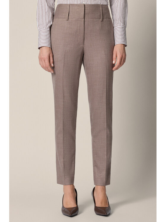 Lancerto Lancerto Spodnie materiałowe Magione SP131126000008 Brązowy Regular Fit